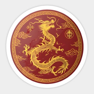 Dragon Festival: Lunar Celebration, Festive Art, and Asian Traditions Sticker